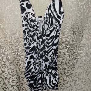 Black and white taboo dress size small